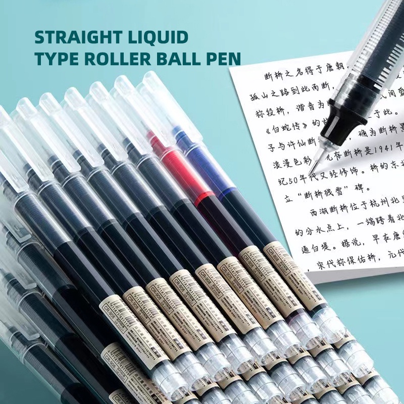 0.55 mm Straight Liquid Office Signature Ballpoint Pen | Shopee Philippines
