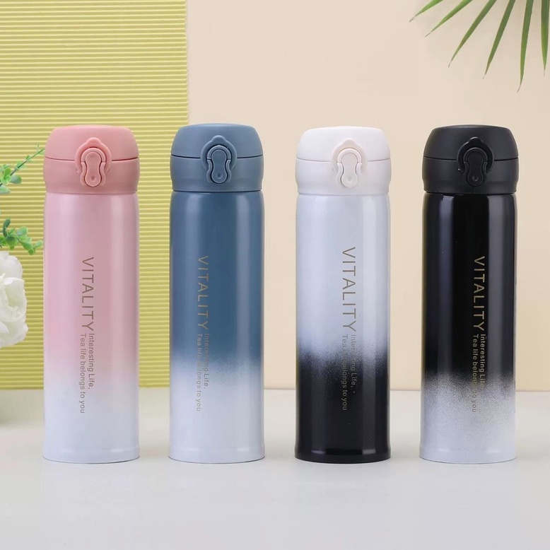 Top Quality 304 Stainless Steel Thermos Vacuum Cup Tumbler FlaskTemperature  Water bottle 500ml