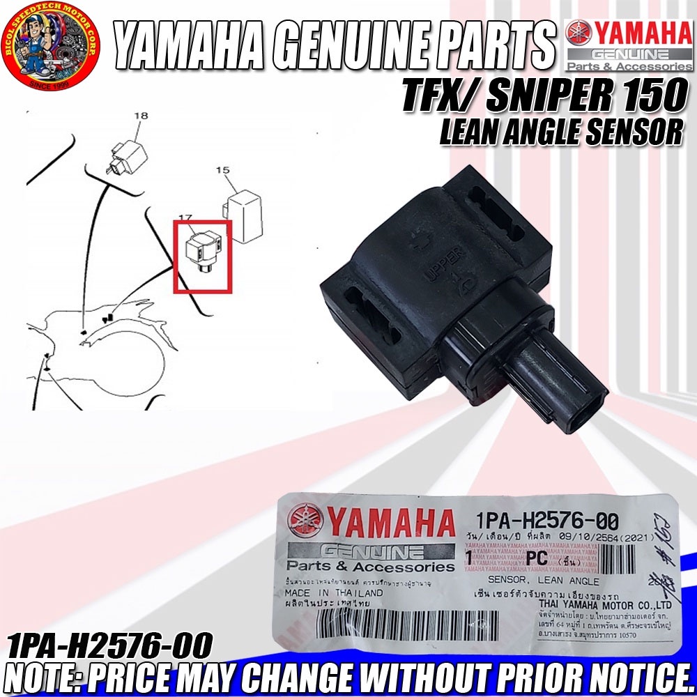 TFX/SNIPER 150/155/TRICITY 125 LEAN ANGLE SENSOR (YGP) (Genuine 1PA