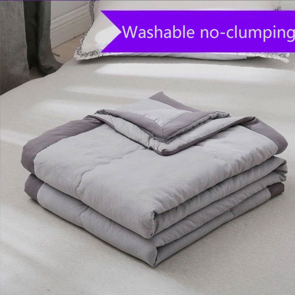 140*200cm Pure Color Cotton Blanket Comforter Thin Quilt Single