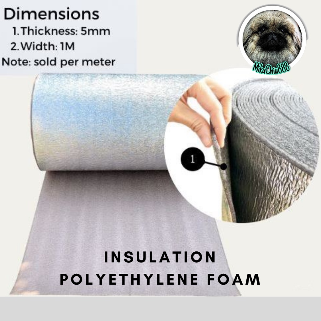5mm x 100cm Foam Insulation Polyethylene PE Foam Wrap Heat Packaging ...