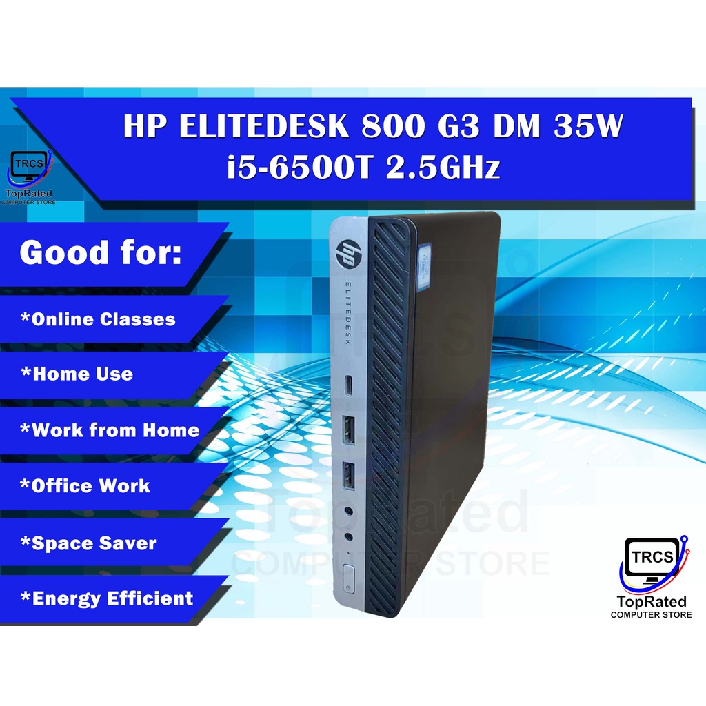 HP ELITEDESK 800 G3 DM 35W Mini Desktop i5-6500T 6th Gen / HP EliteDesk ...