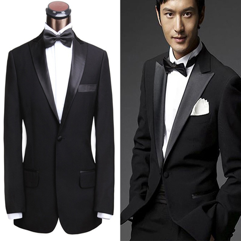 Men's suit suit, tuxedo, Korean version, slim fitting, host's ...