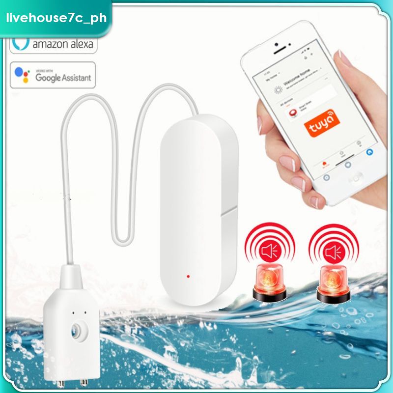 Water Level Sensor Wifi/zigbee Tuya Water Leak Alarm Flood Detector Smart Life App Overflow