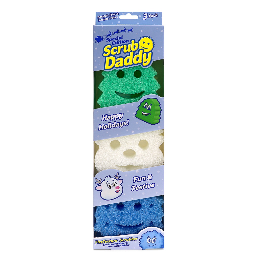 Scrub Daddy Winter Shapes (3 CT in 1 Pack) | Shopee Philippines