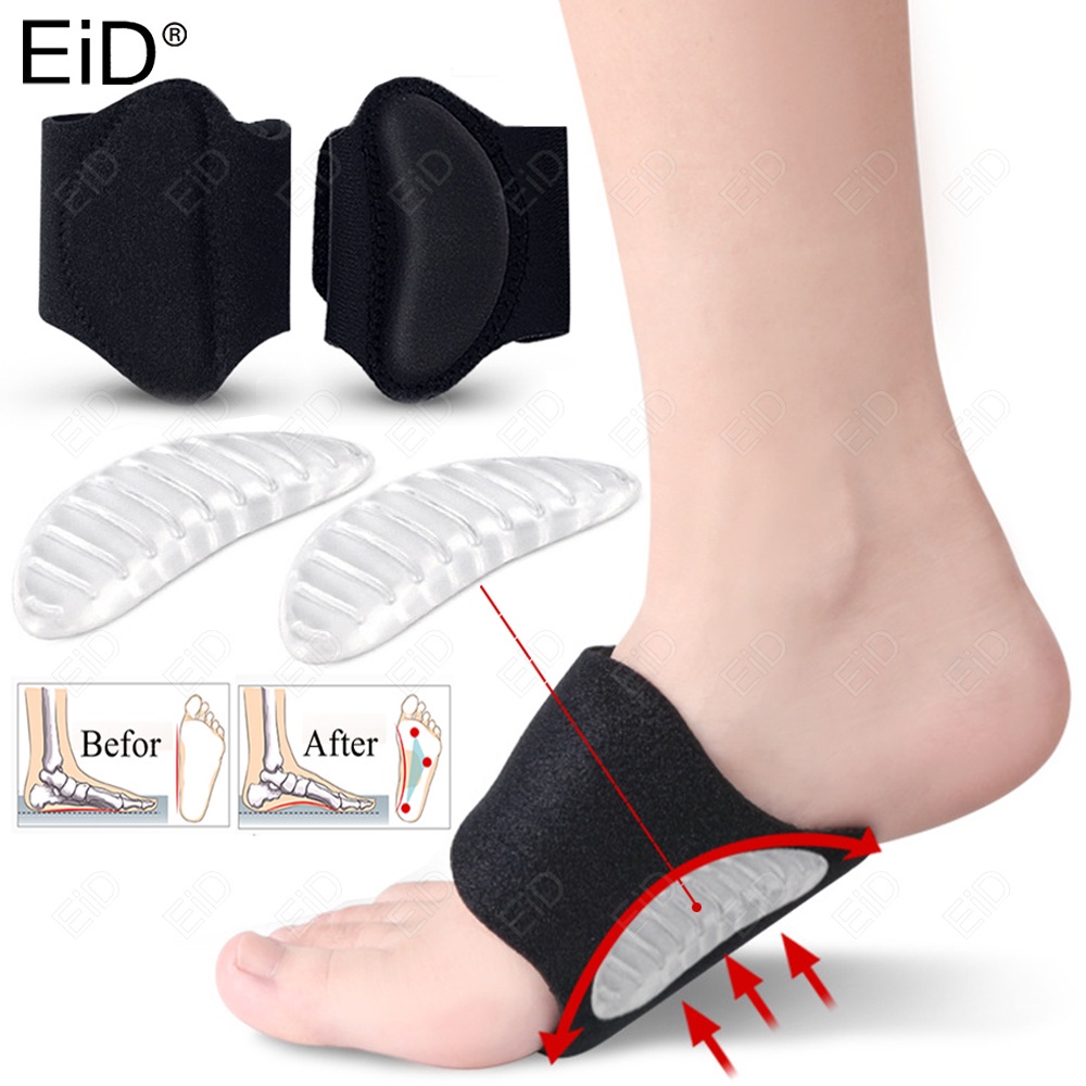 EiD Orthotic Arch Support Insole Bandage For Flat Foot XO-shaped Legs  Plantar Fasciitis Gel Shoes Orthopedic Insoles Man women