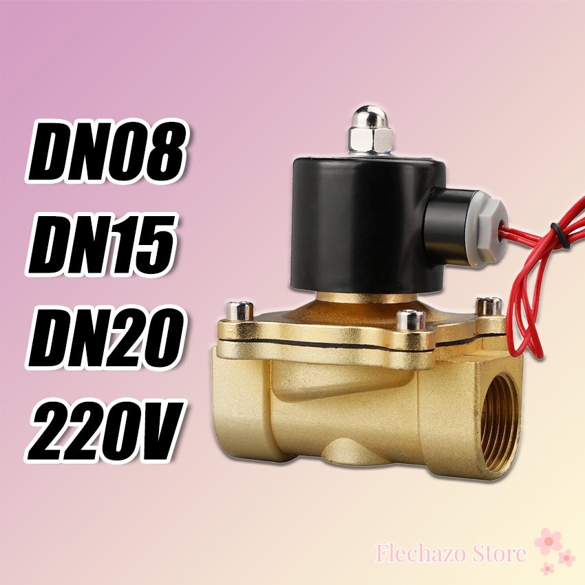 Two Way Electric Solenoid Valve Normally Closed 1/4 1/2 3/4" 220V 12V