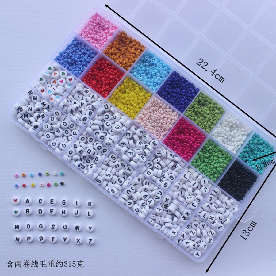 5000pcs Beads Kit with Lock Letter Beads and Heart Beads for Name ...