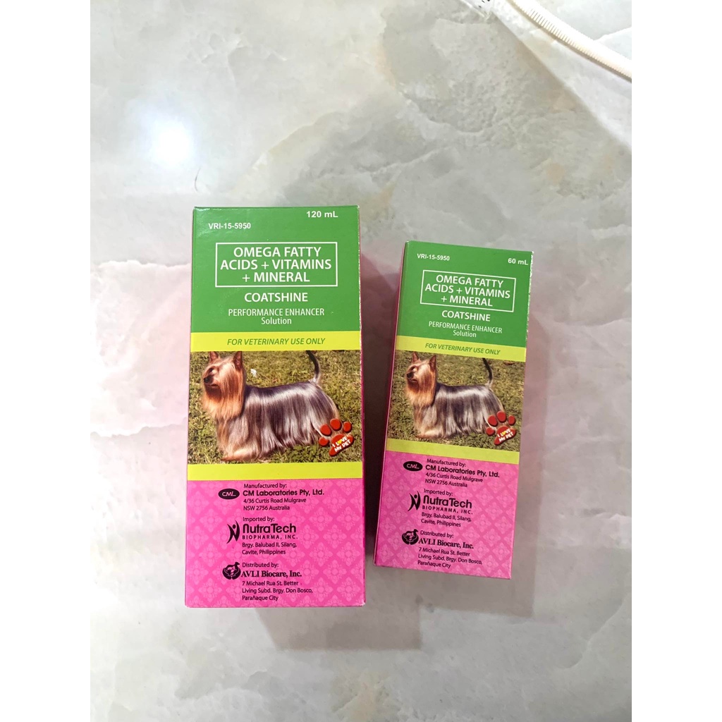 Coatshine Syrup 60ml/120ml (Coat and Skin Vitamins) for Dogs and Cats Shopee Philippines