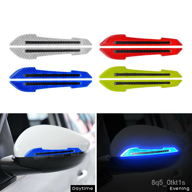 Car Side Mirror Reflective Sticker Reflective Warning Safety Sticker ...