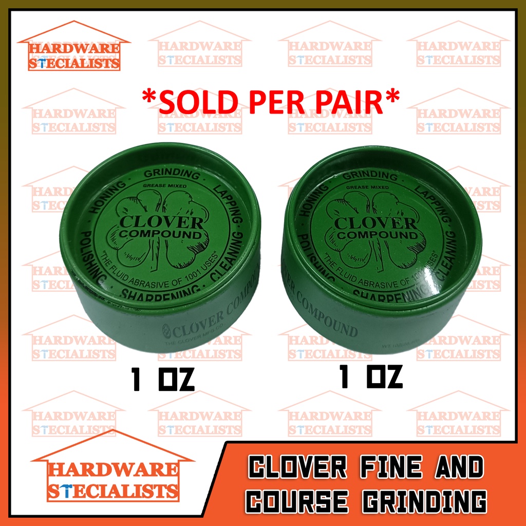 Clover Fine and Course Grinding Lapping Compound 1 OZ *SOLD PER PAIR