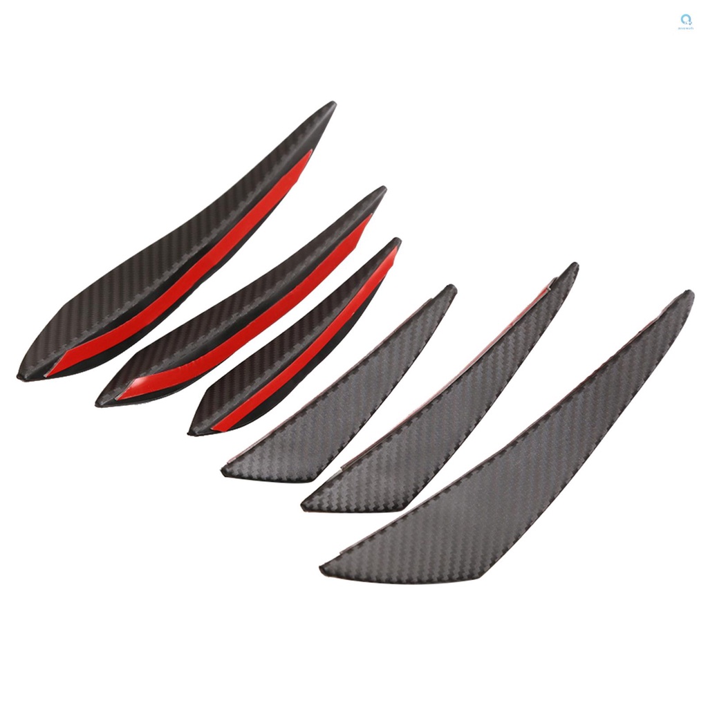 Anewph Universal Car Body Kits Front Bumper Fin Splitter Spoiler Canard
