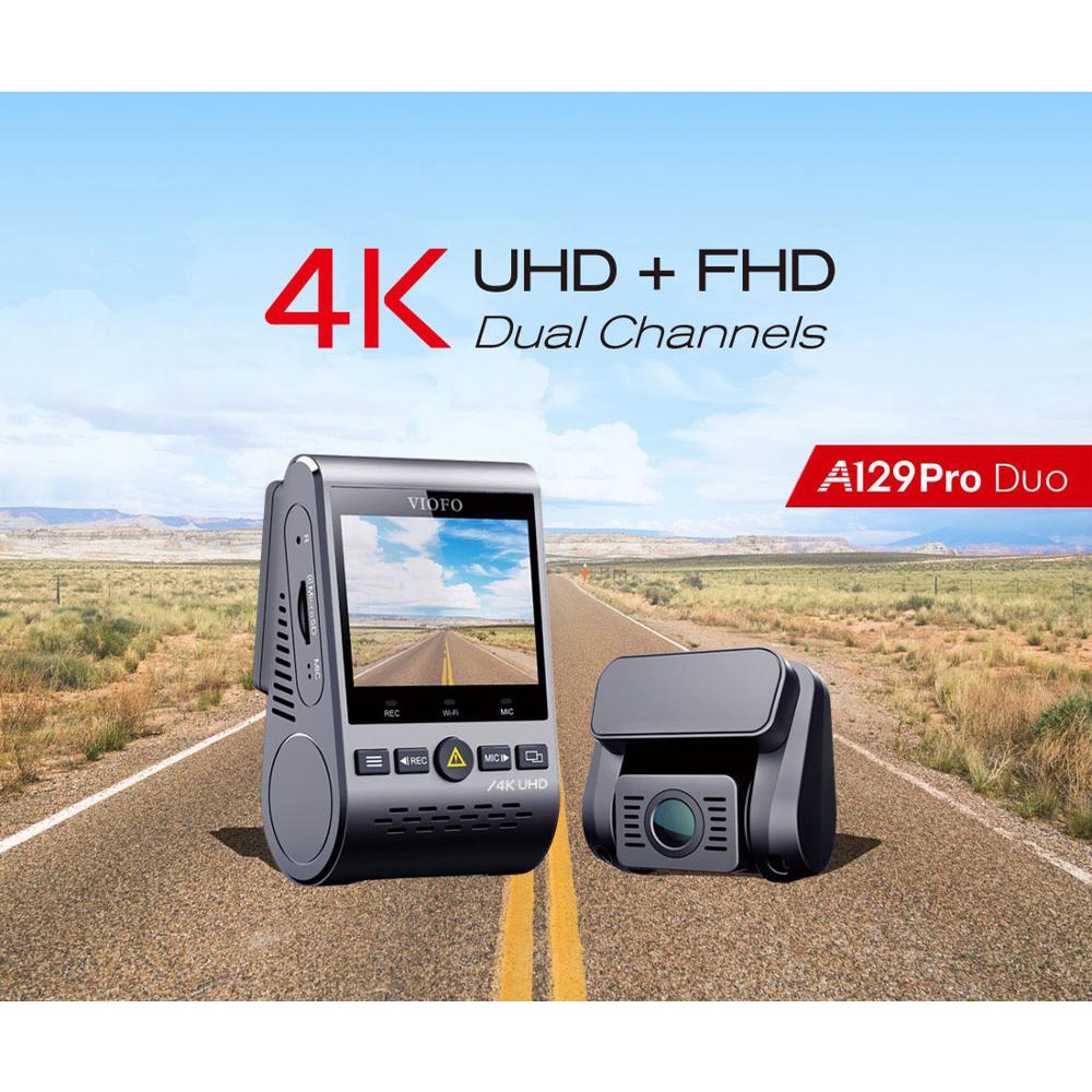 ﹍A129 Pro Duo VIOFO 4K Dual Dash Cam Ultra HD 4K for Road Front Newest ...