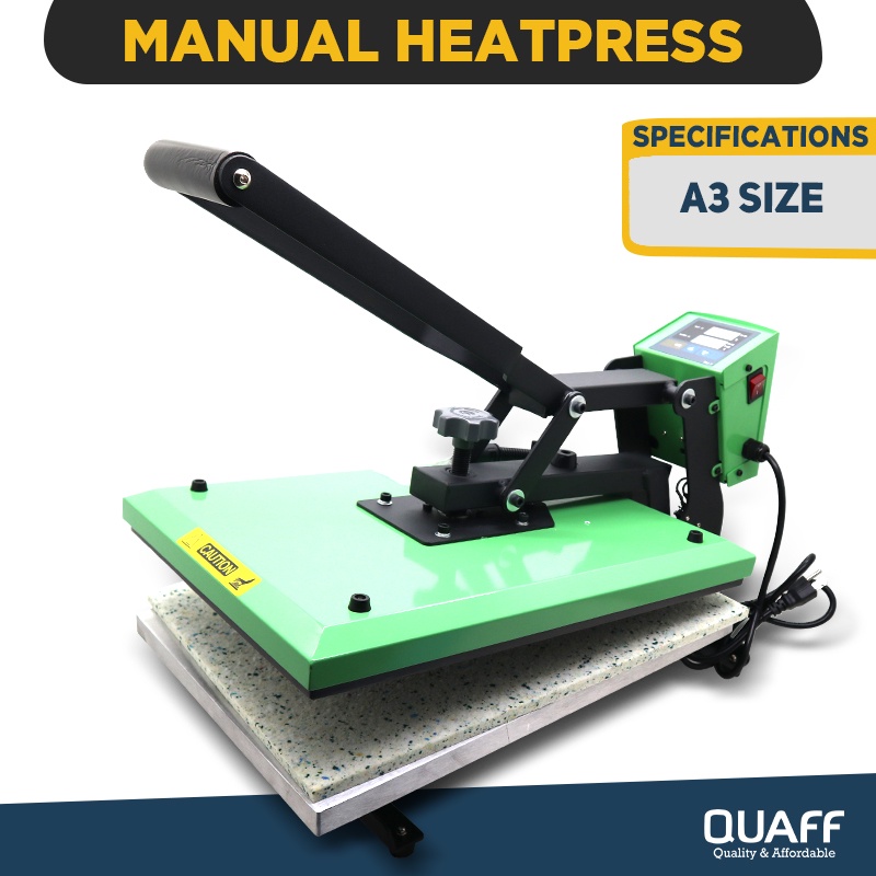 Cuyiquaff Heat Press Machine A4a3 Size Clam Type Drawer Type Double Air Shock New Model 3112