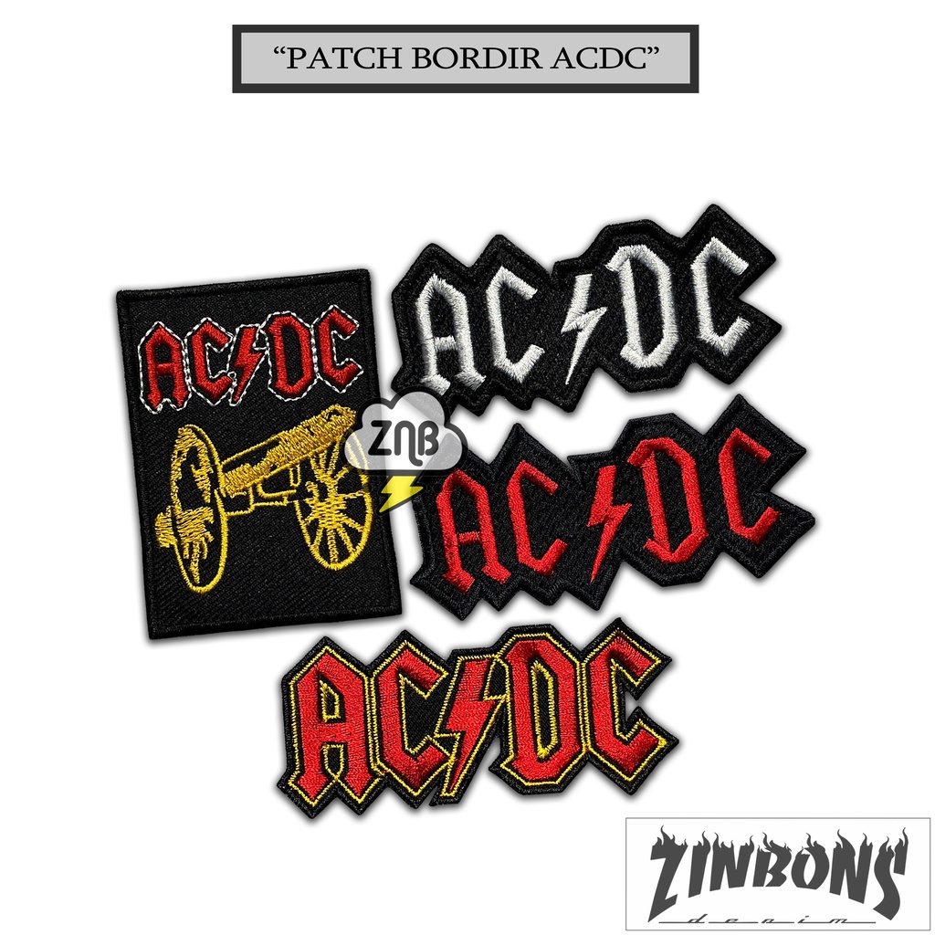 Acdc Patch Embroidery Emblem Embroidery Jacket With Cool Outer Band ...