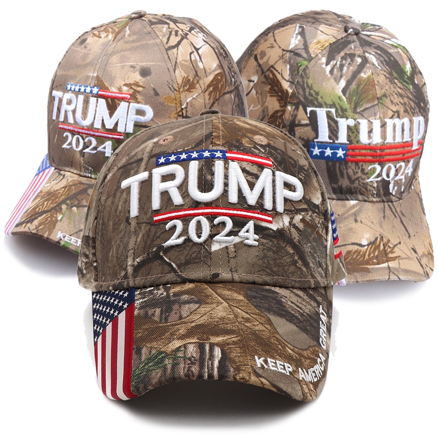 Camouflage Donald Trump 2024 Hat Baseball Cap Usa Maga Keep America