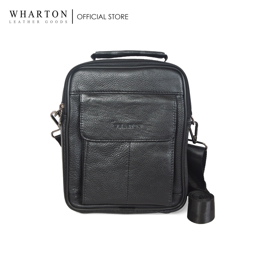 Wharton Slim Leather Sling Bag Shopee Philippines