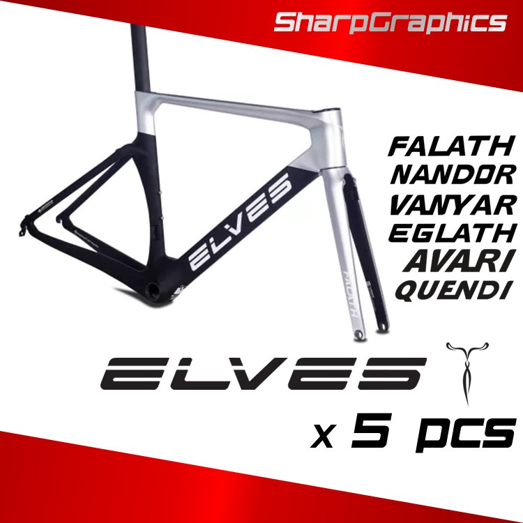 STICKER DECAL ONLY ELVES Bike Frame Brand Shopee Philippines