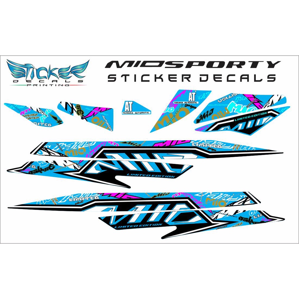 mio Sporty Sticker Decals | Shopee Philippines