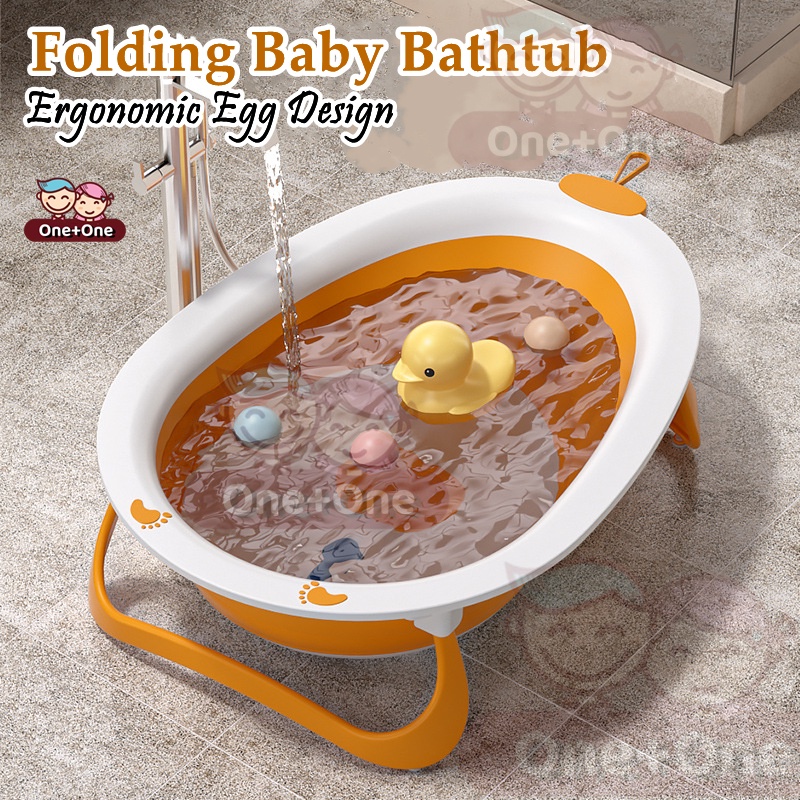 Ergonomic Egg Design Baby Bath bathtub Device Bath Tub with Drain