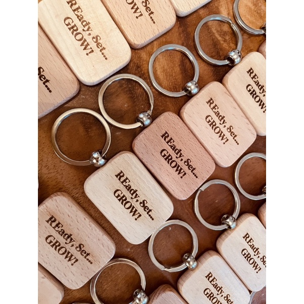 Personalized clearance wooden keychain