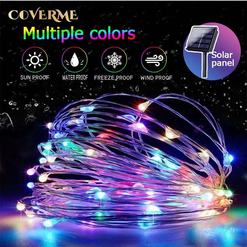 7/12/22/32M Solar String Fairy Lights Xmas Light LED Outdoor Waterproof ...