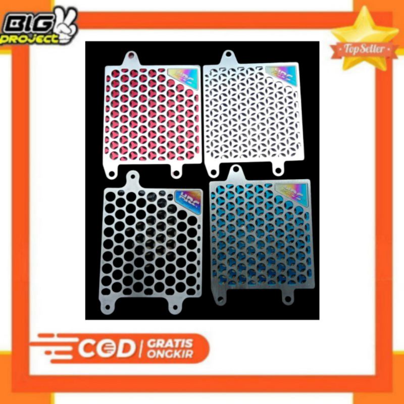 Radiator COVER HRC Aluminum EMBLEN TITANIUM HONDA VARIO 125 150 PCX ADV ...