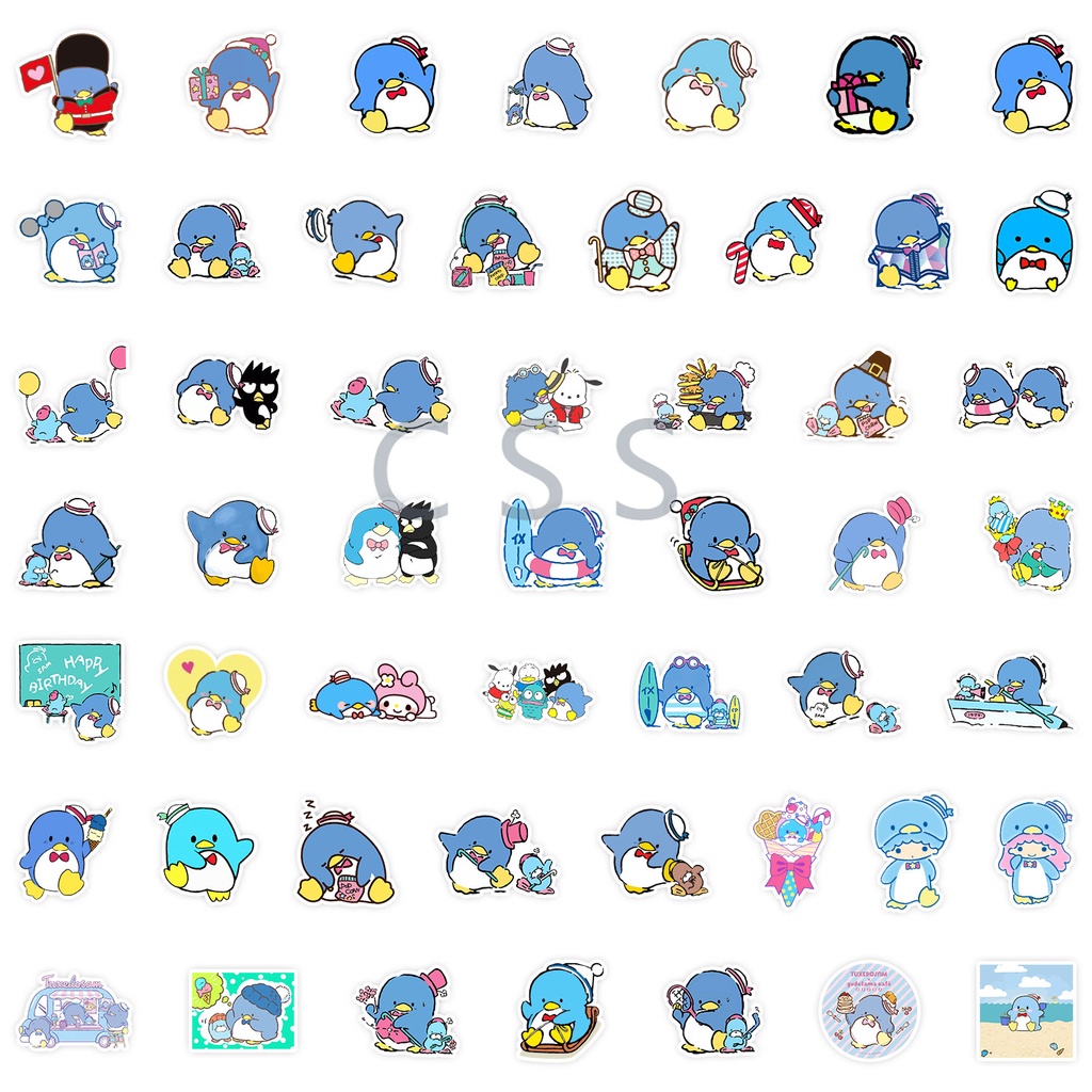 CSS.50Pcs/Pcs Tuxedosam Cute Graffiti Waterproof Sticker DIY Notebook ...