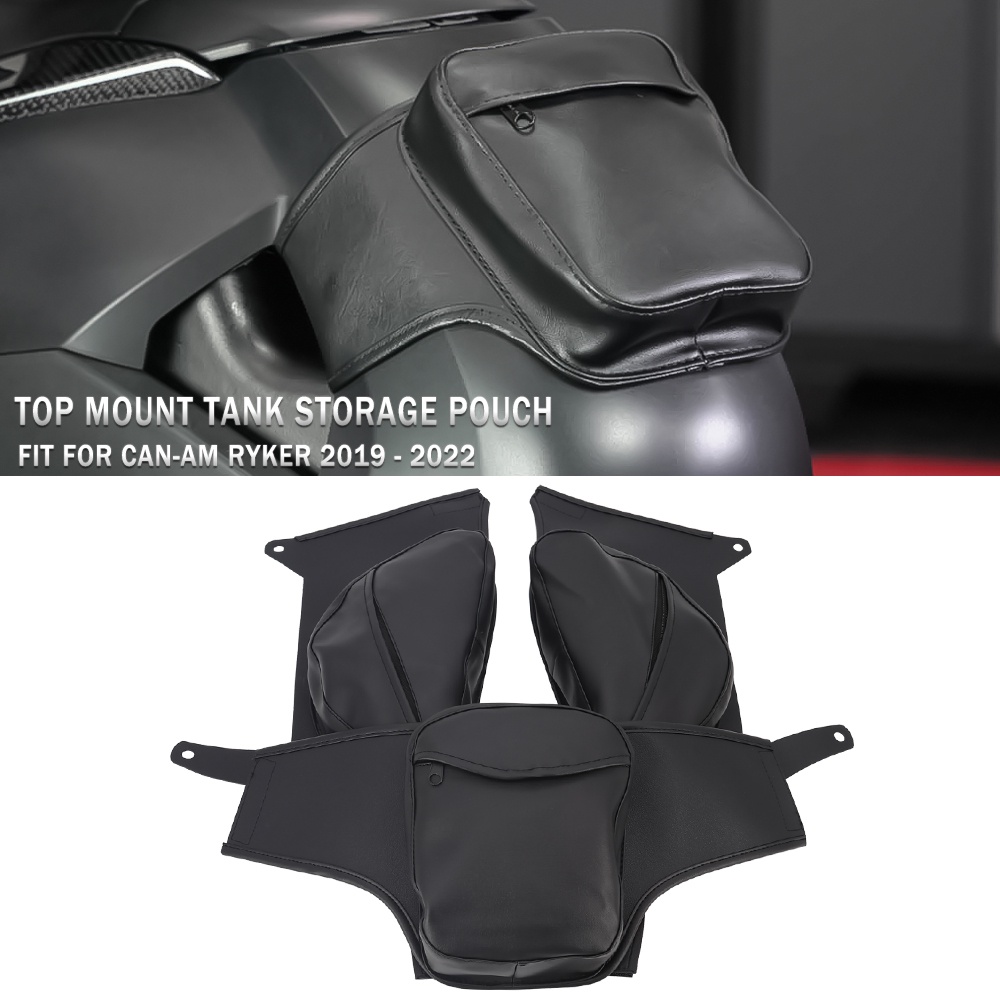 Motorcycle Top Mount Tank Storage Pouch For Can Am Ryker Dual Tank Bags