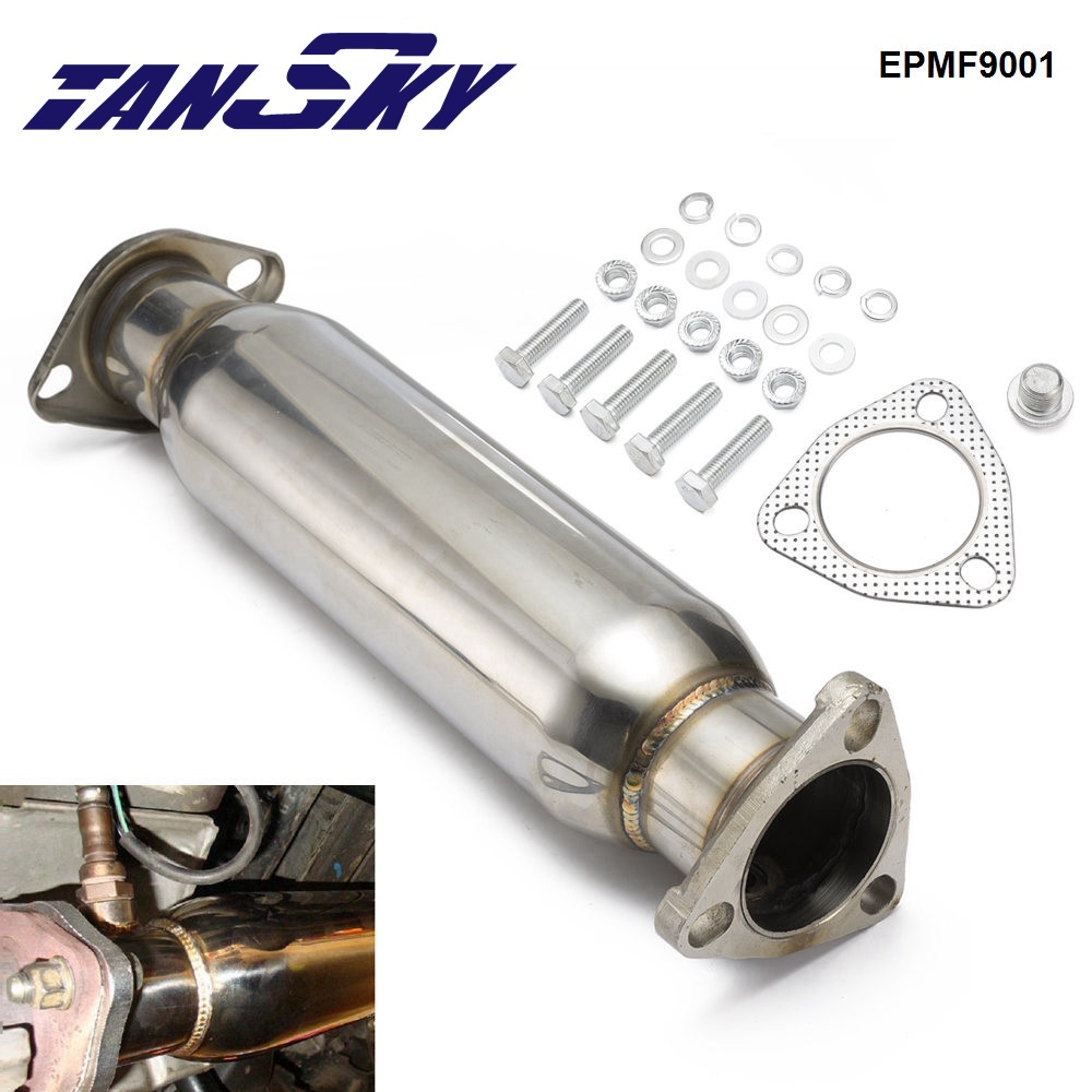 TANSKY Exhaust Sports Cat Downpipe High Flow Test Pipe Cat For Acura