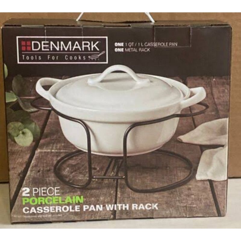 Denmark Round Casserole with Rack (Porcelain) | Shopee Philippines