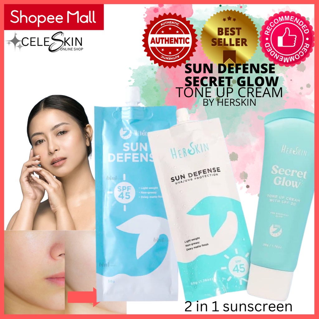 Herskin Tone Up 50g/m / Sun Defense SPF45 | Shopee Philippines