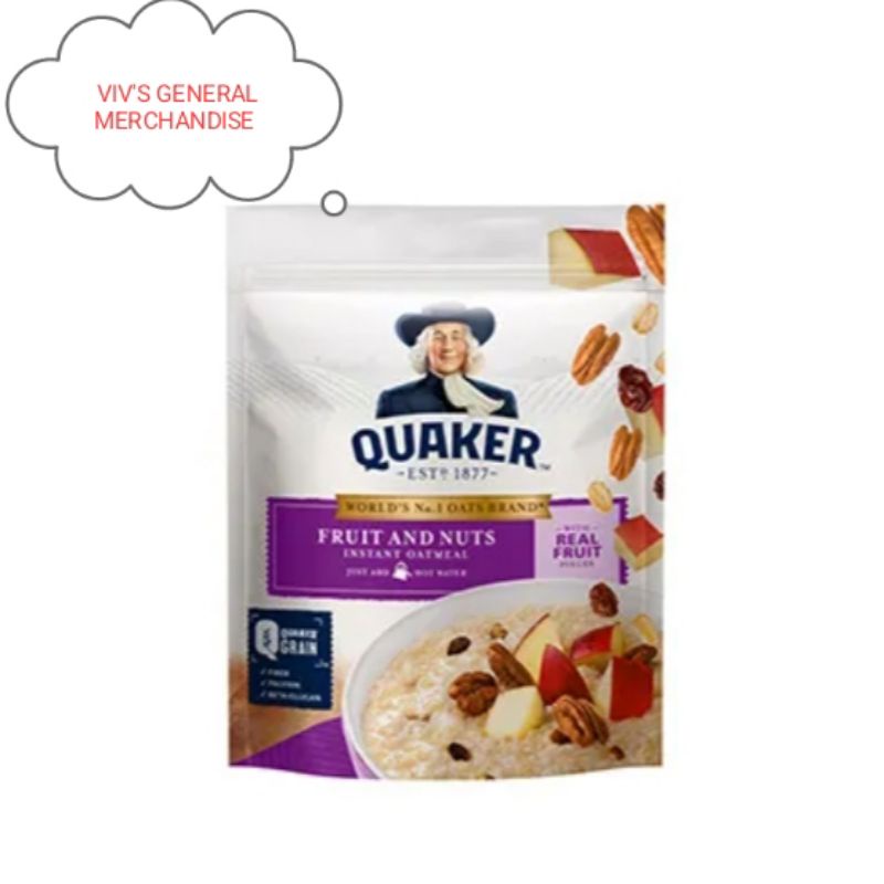 Quaker Instant Oatmeal Fruits and Nuts ( 350g ) Shopee Philippines