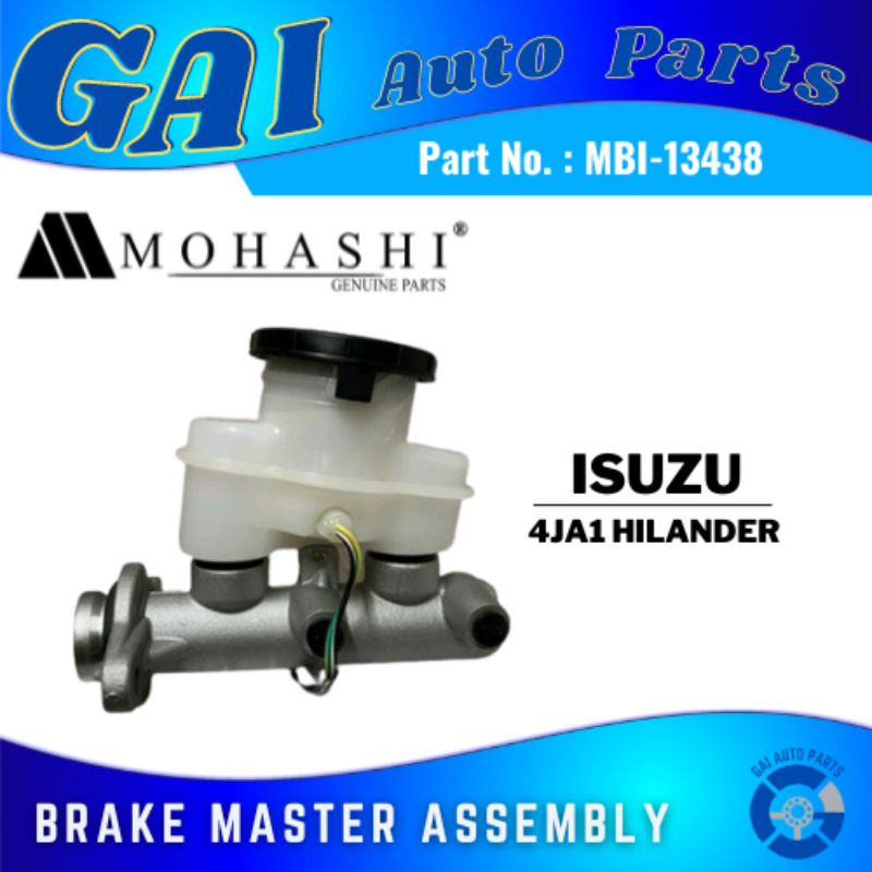 Brake Master Assembly '15/16' (MBI13438) for ISUZU 4JA1 Hilander MOHASHI Genuine Parts Shopee