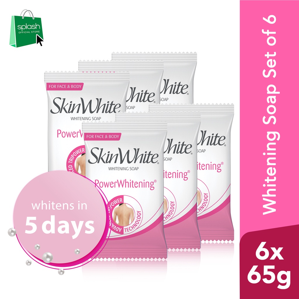 SkinWhite Whitening Face and Body Bar Soap Power Whitening 65g set of 6 ...