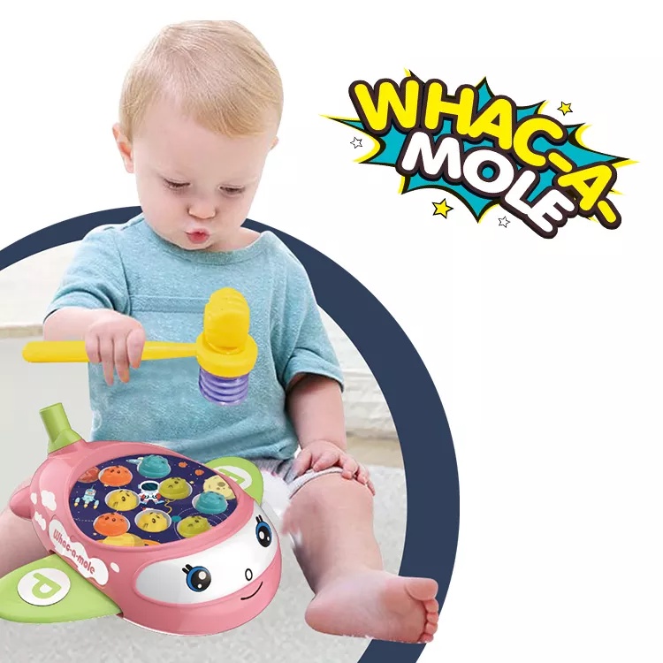 Kids Toys Hit Rats Model Airplane Push Whack A Mole 3in1 | Shopee ...
