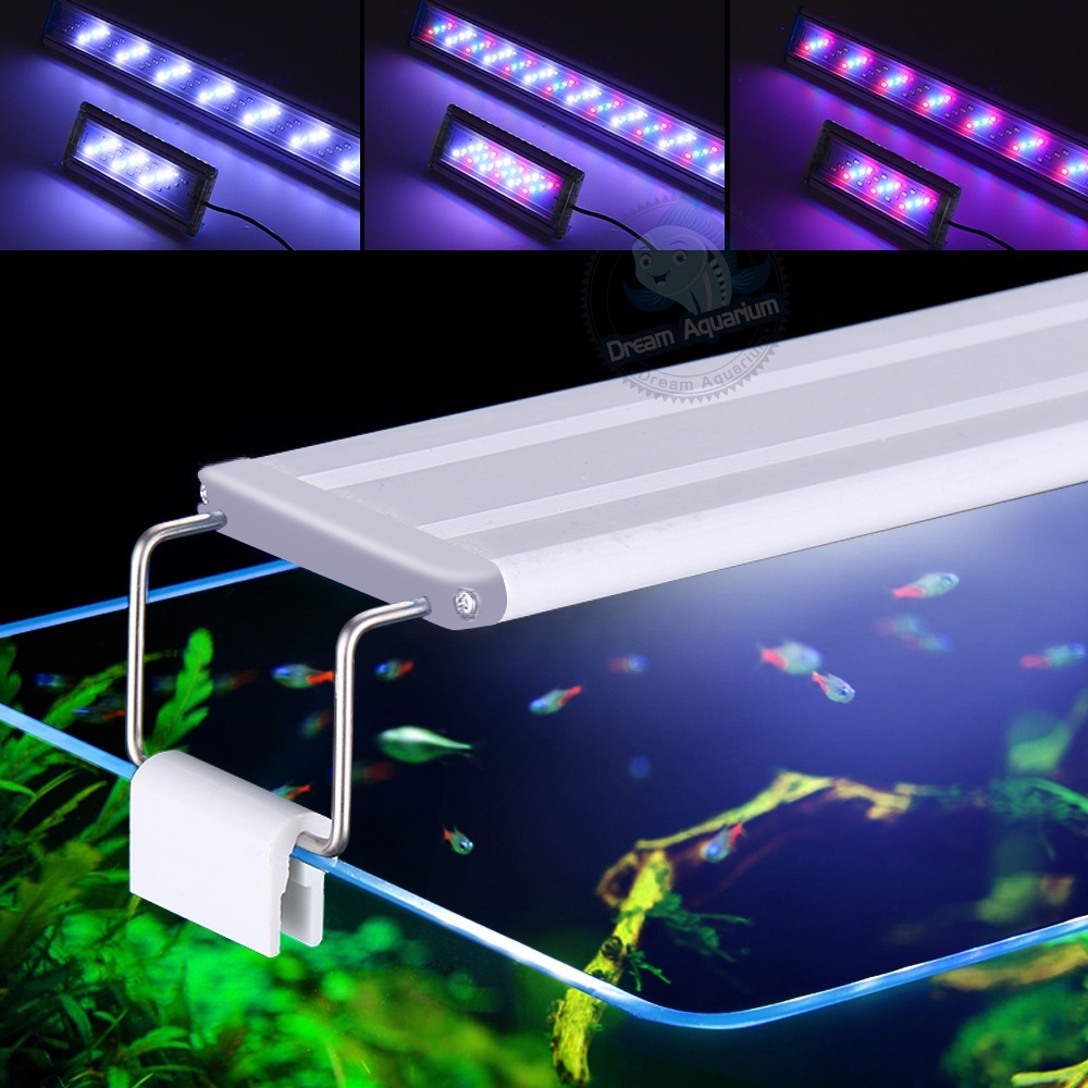 Aquarium LED Light Aquatic Plant Light For Aquarium Tricolor Fish Tank ...