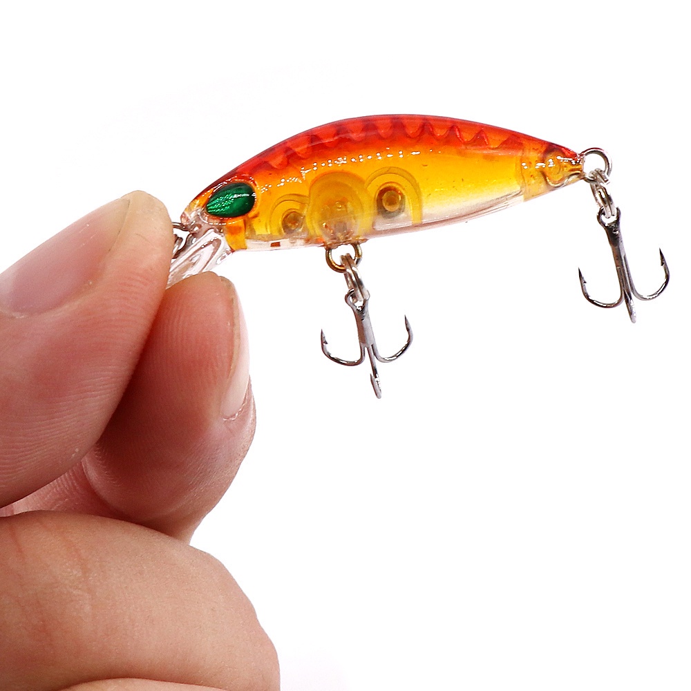 Fishing Lure 4cm 3g Mini Sinking Minnow Hard Artificial Bait 3D Eyes ...