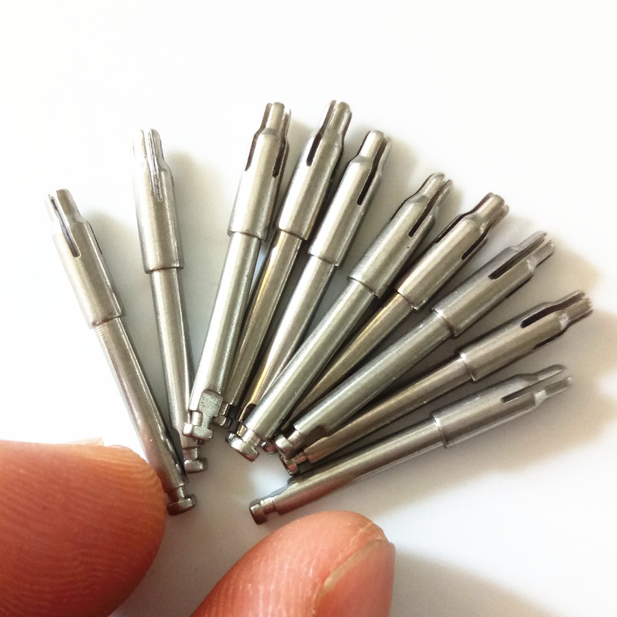 10 PCS Dental Mandrel Burs Rotary Tool Highspeed into 2.35mm Lowspeed
