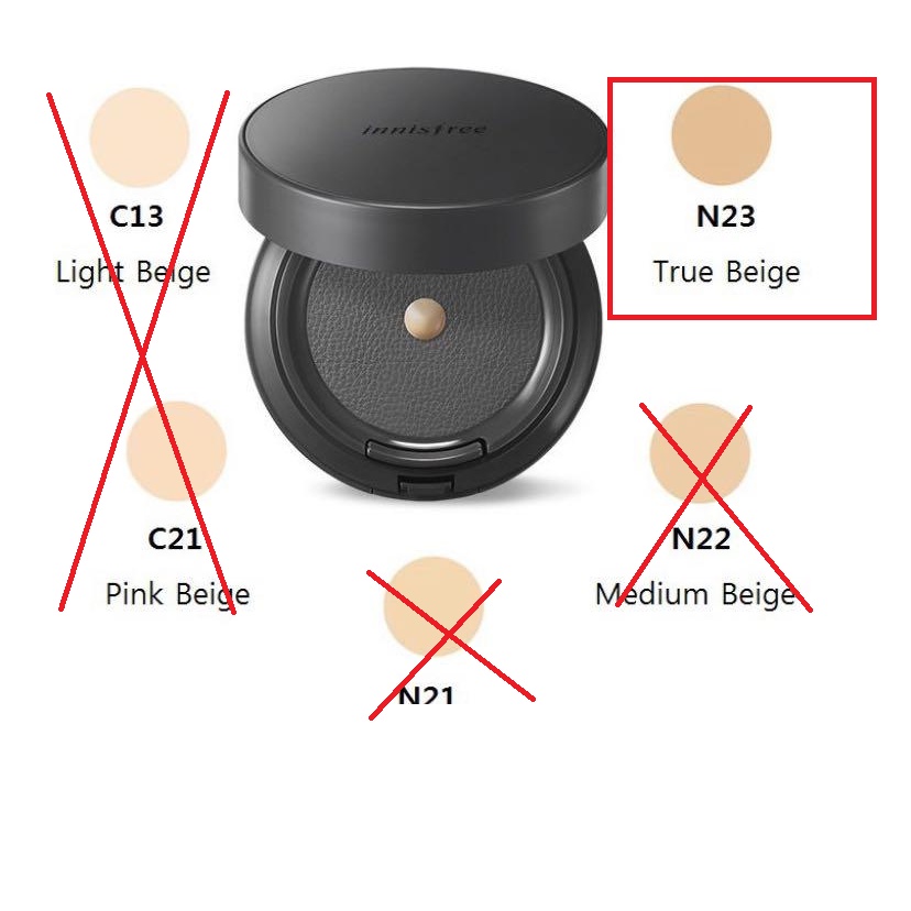 Innisfree My To Go Cushion w/puff SPF35 compact that expresses high