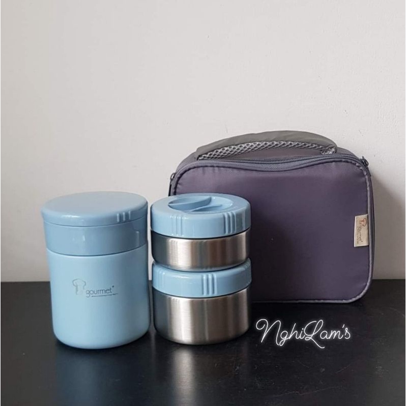 La Gourmet thermal rice box with bag (3 boxes) | Shopee Philippines