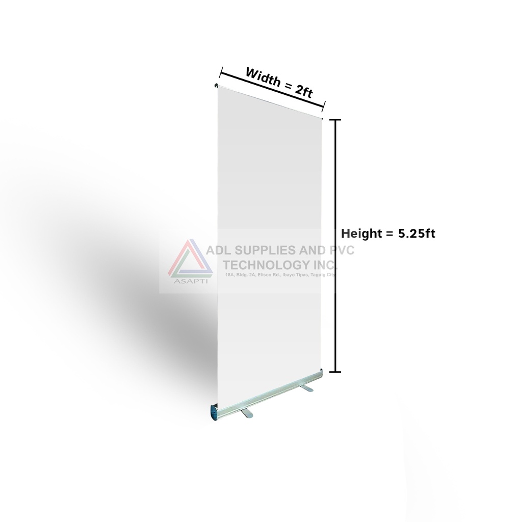 ALUMINUM ROLL-UP TARPAULIN STAND 2x5.25ft/2.79x6.56ft/3.3x6.56ft ...