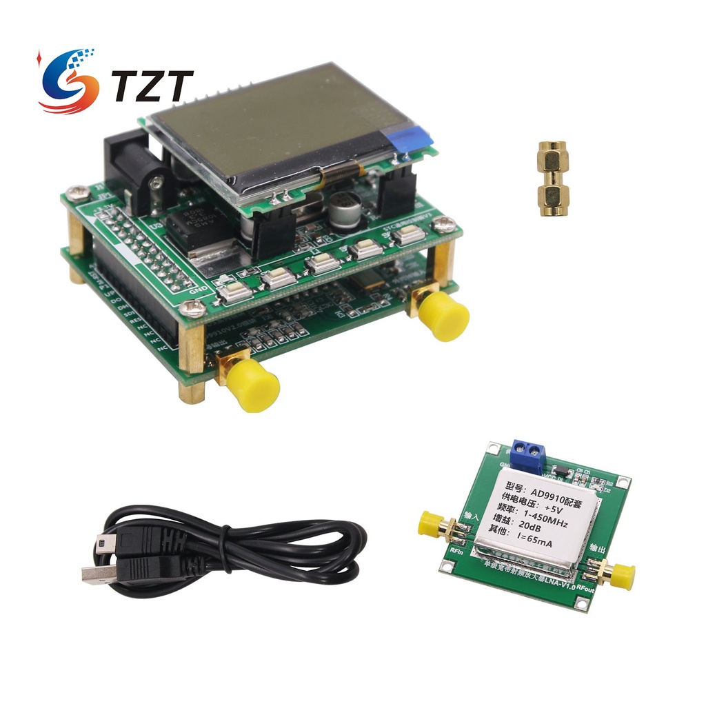TZT DDS Signal Generator Kit (AD9910 Board MCU Controller Board LCD