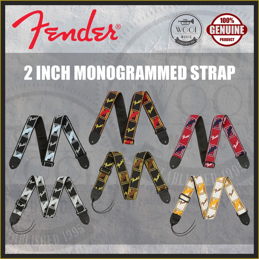 Fender 2 Inch Monogrammed Guitar Strap Shopee Philippines 1132