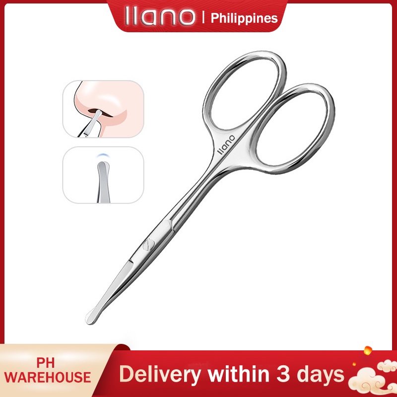 llano Facial Hair Scissor Rounded Professional Stainless Steel Mustache
