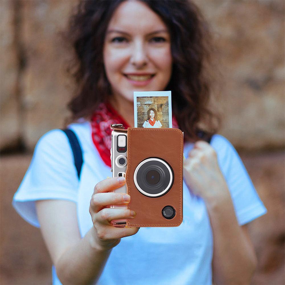 For Instax Mini Evo PU leather digital camera case bag cover Camera