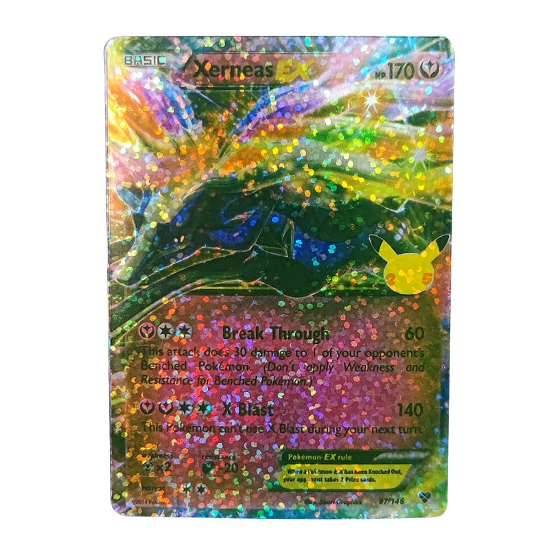 Pokemon 25Th Anniversary PTCG DIY V Max Flash Card Pikachu Charizard ...