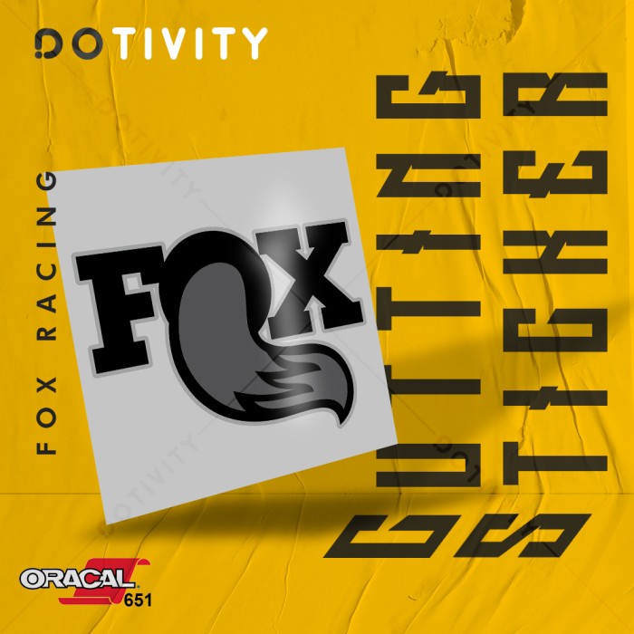 Cutting Sticker FOX RACING V6 2 Colors (Full) | Shopee Philippines