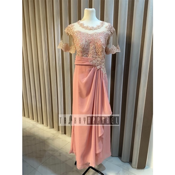 Sponsor Dress / Mother Dress Blush Pink Shopee Philippines