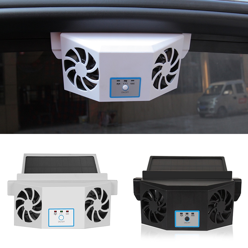 Car Exhaust Fan Solar Powered Air Cooler Conditioner Air Ventilation